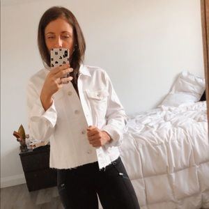 Buffalo David White Jean Jacket
